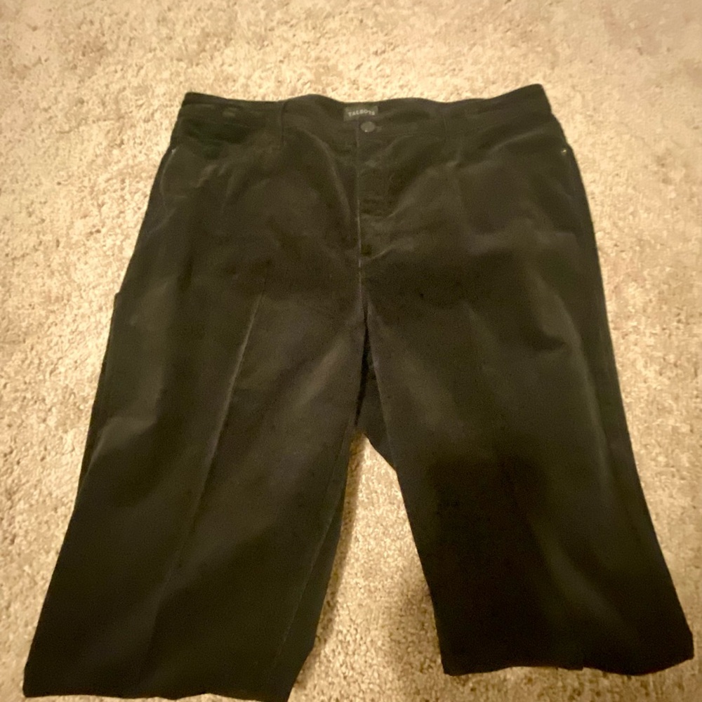 Talbots Black Corduroy Pants | Size 14
